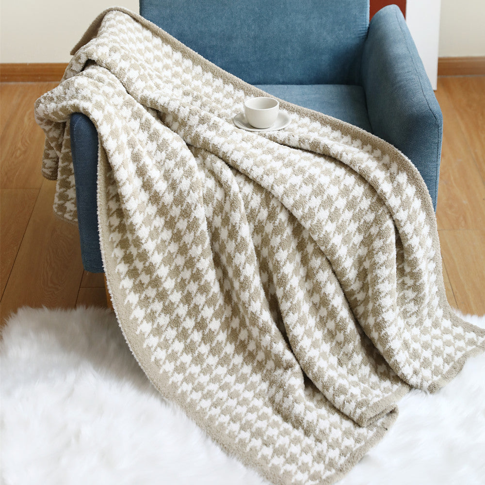 Cozy Knitted Throw Blanket