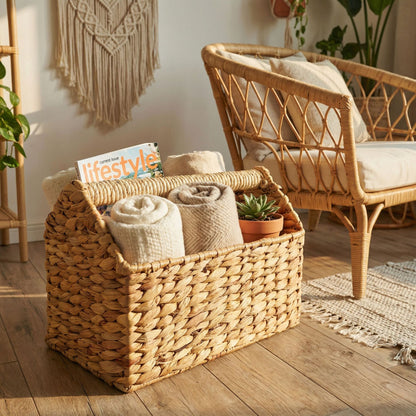 Handcrafted Storage Basket Made of Natural Materials Acalora
