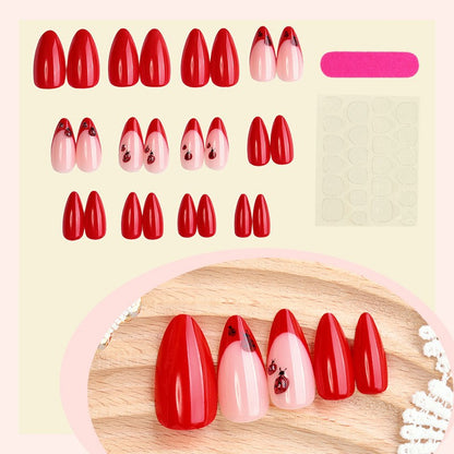 Artistic Press-On Nail Set with Unique Designs Acalora