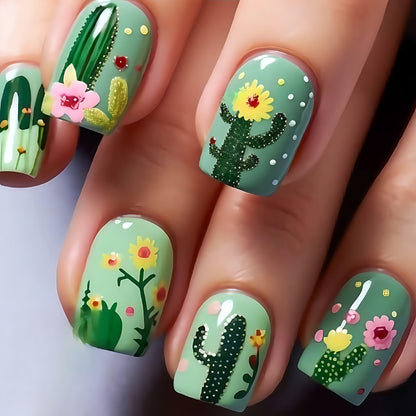 Artificial nails in elegant French tip design Acalora