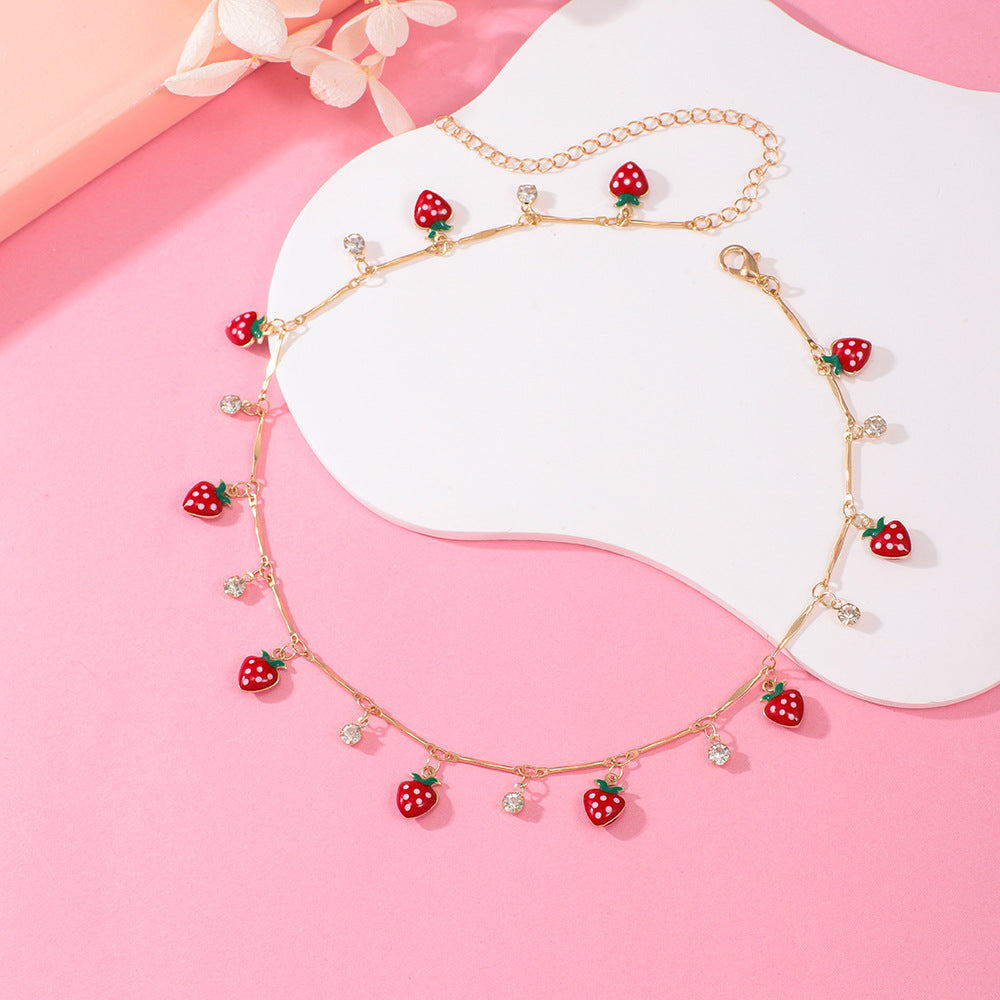 Strawberry Charm Bracelet Acalora