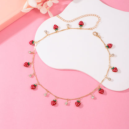 Strawberry Charm Bracelet Acalora