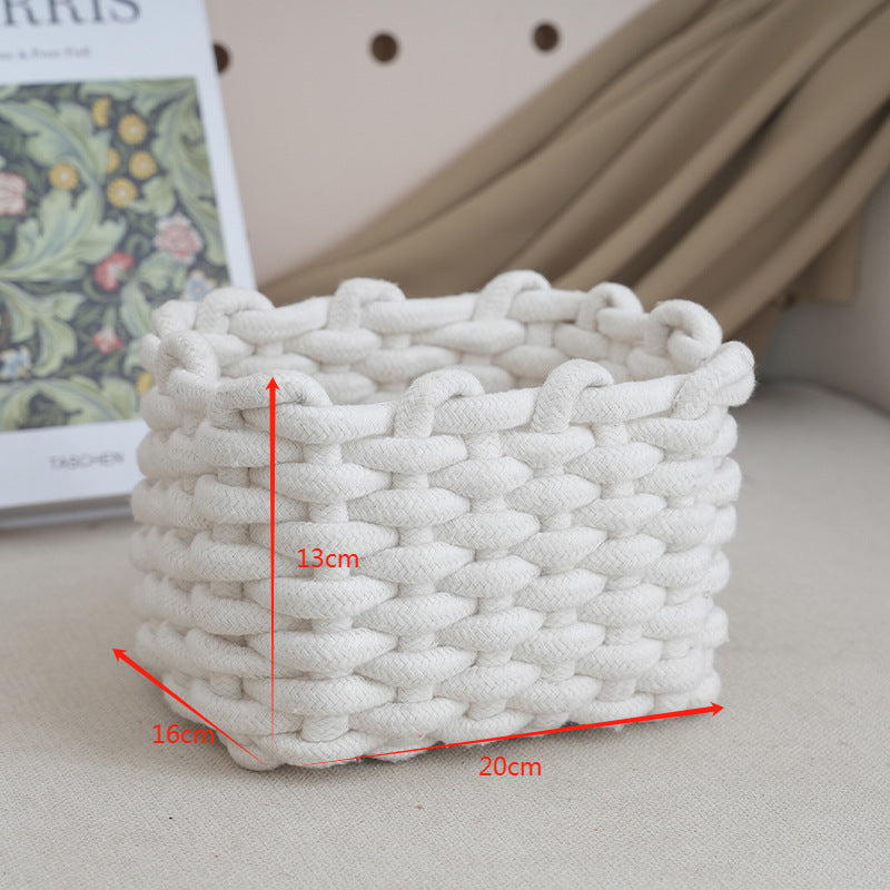 Storage basket with braided design Acalora