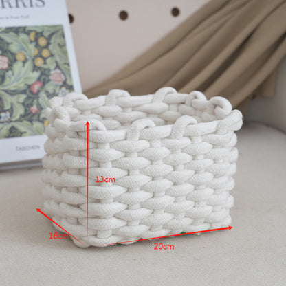 Storage basket with braided design Acalora