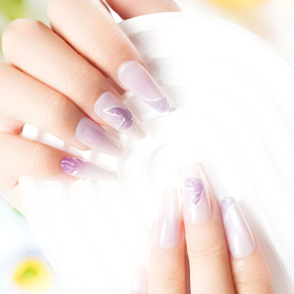 Artistic Butterfly Design Press-On Nail Set Acalora