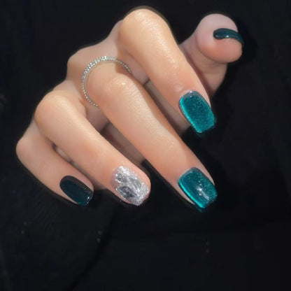 Sparkling Acrylic Press-On Nail Set Acalora