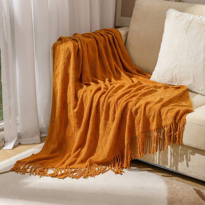 Premium Textured Knit Throw Blanket
