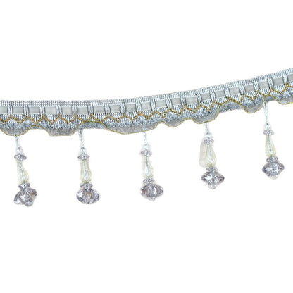 Decorative lace trim with pearls Acalora