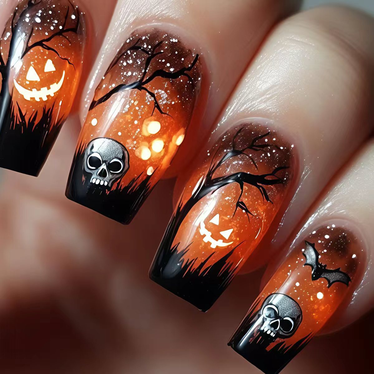 Halloween-Themed 3D Nail Art Acalora 1788155551