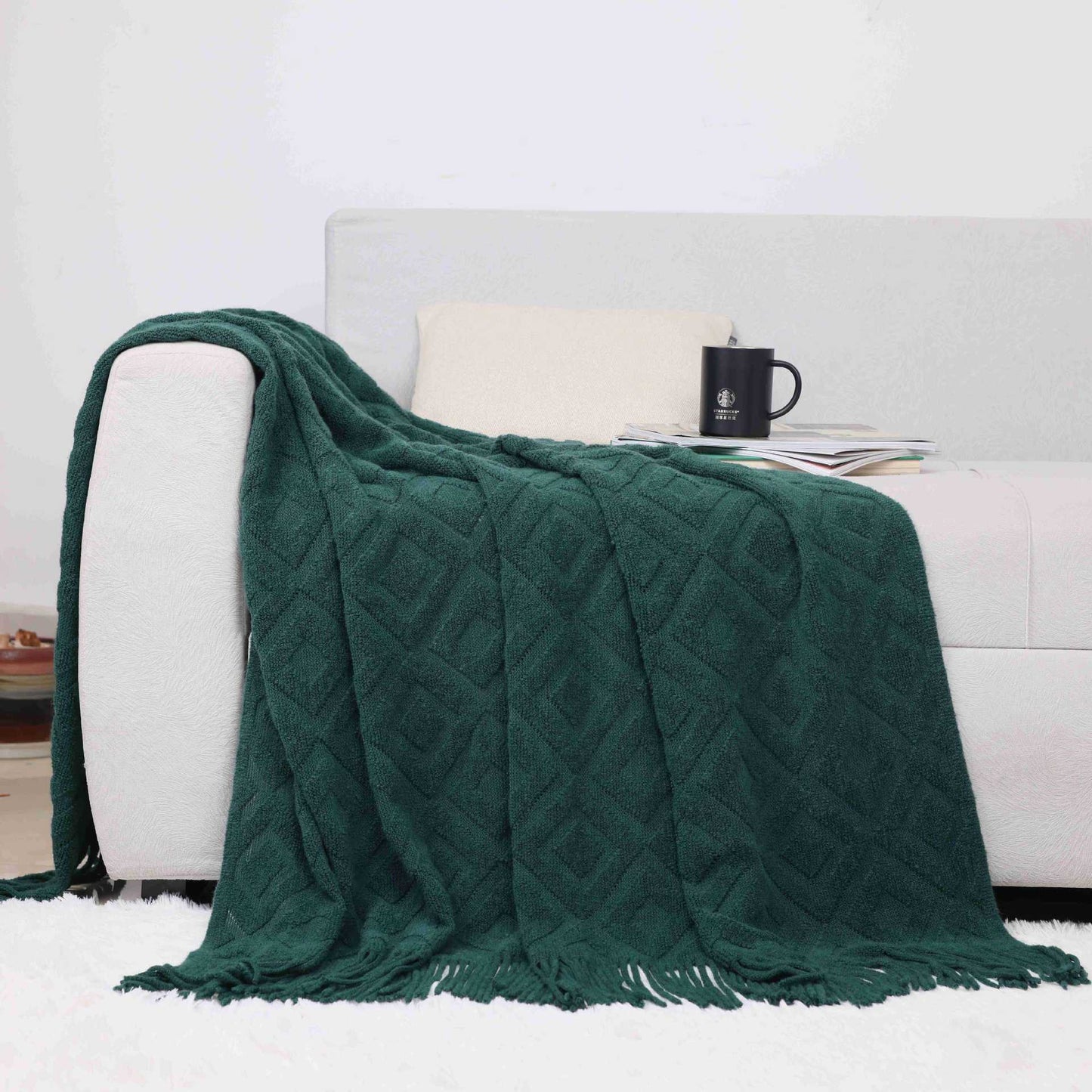 Cozy Knit Throw Blanket
