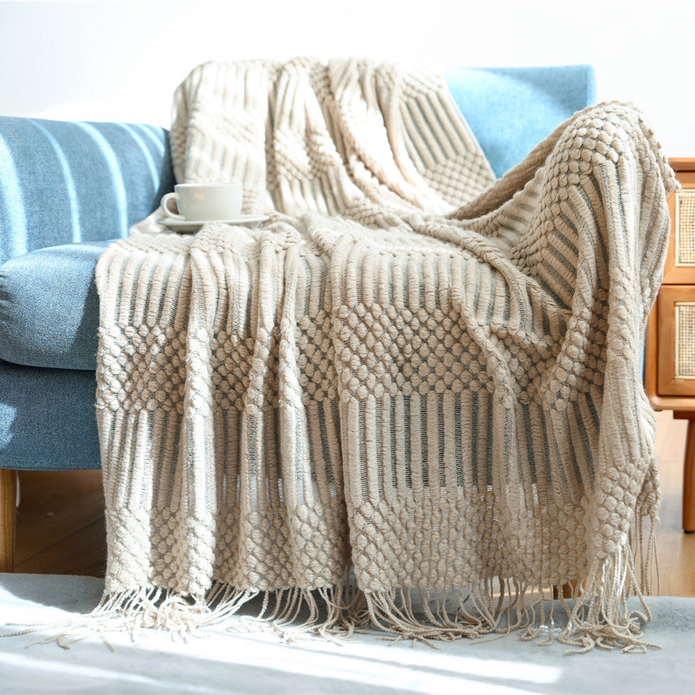 Unisex Stylish Textured Throw Blanket