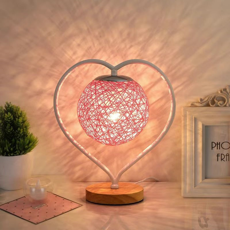 Heart Shaped Table Lamp