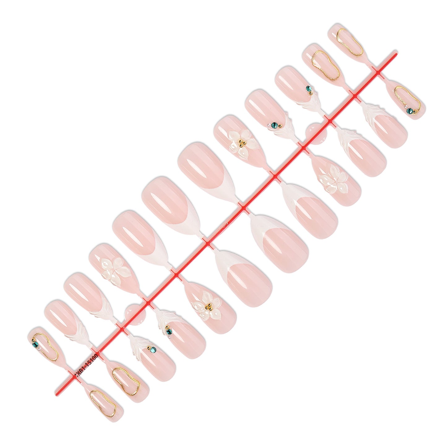 Elegant Decorative Press-On Nail Set Acalora 1788495787