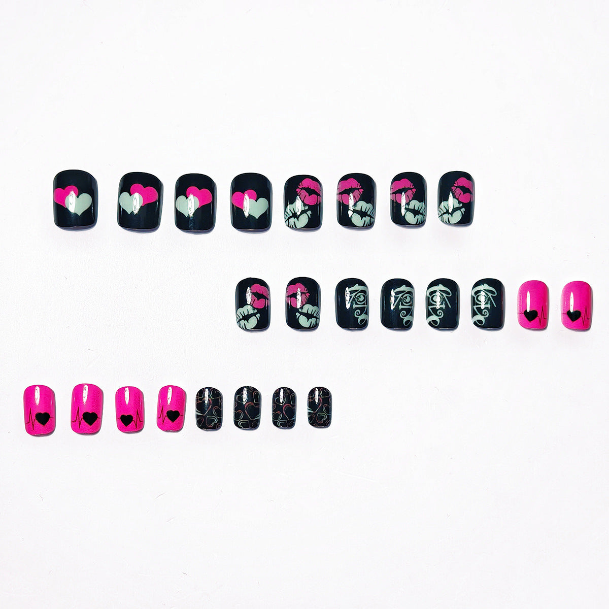 Creative Love-Themed Nail Art Acalora