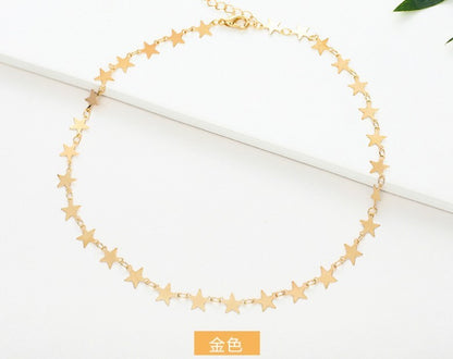 Star Motif Chain Necklace Acalora