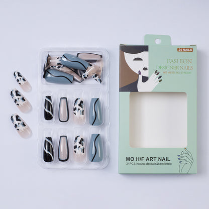 Artificial nails in modern animal pattern design Acalora