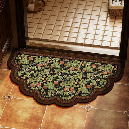 Decorative Floral Patterned Door Mat