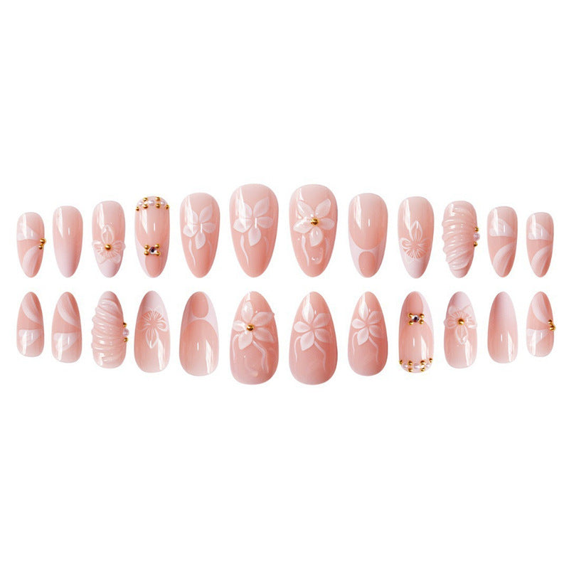Floral 3D Decorative Press-On Nails Acalora