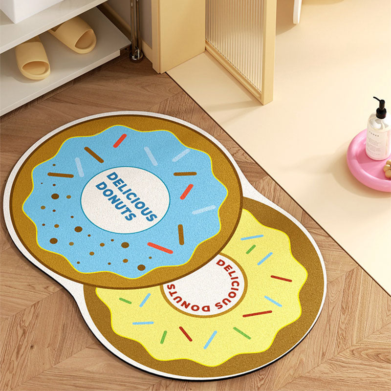 Fun Donut-Themed Bath Mat