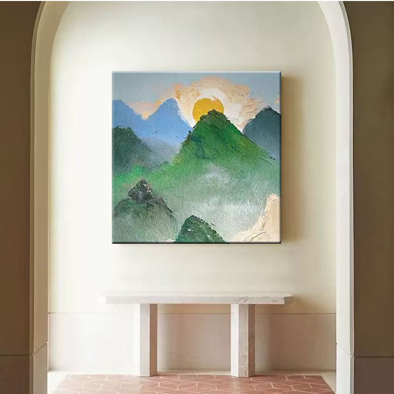 Majestic Mountain Landscape Canvas Art