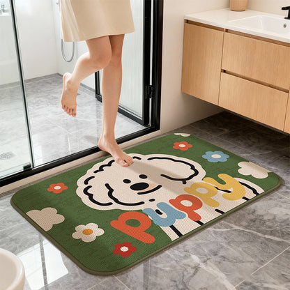 Cute Cartoon Cat Bath Mat