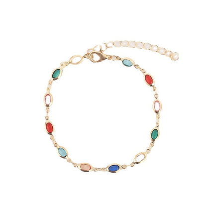 Colorful Gemstone Adjustable Bracelet Acalora