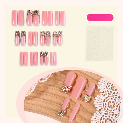 Glamorous Rhinestone-Embellished Press-On Nail Set Acalora