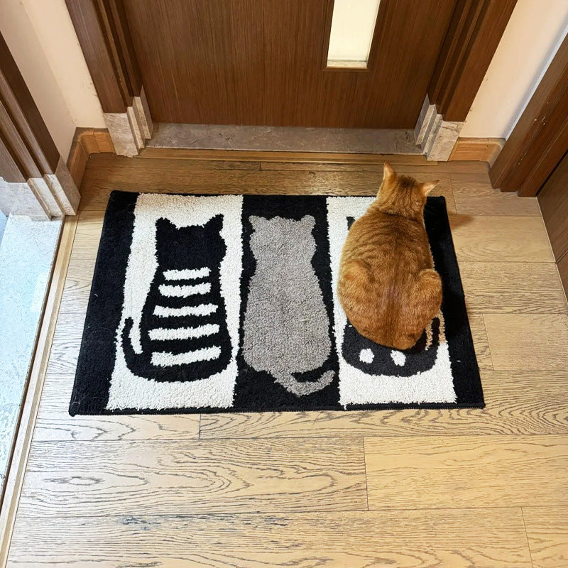Cute Cartoon Bunny-Themed Bath Mat