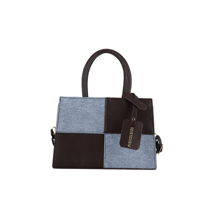 Geometric Patterned Handheld Tote Bag Acalora