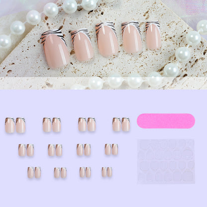 Abstract Pattern Press-On Nails Acalora