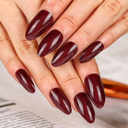 Acrylic nails with elegant almond shape Acalora