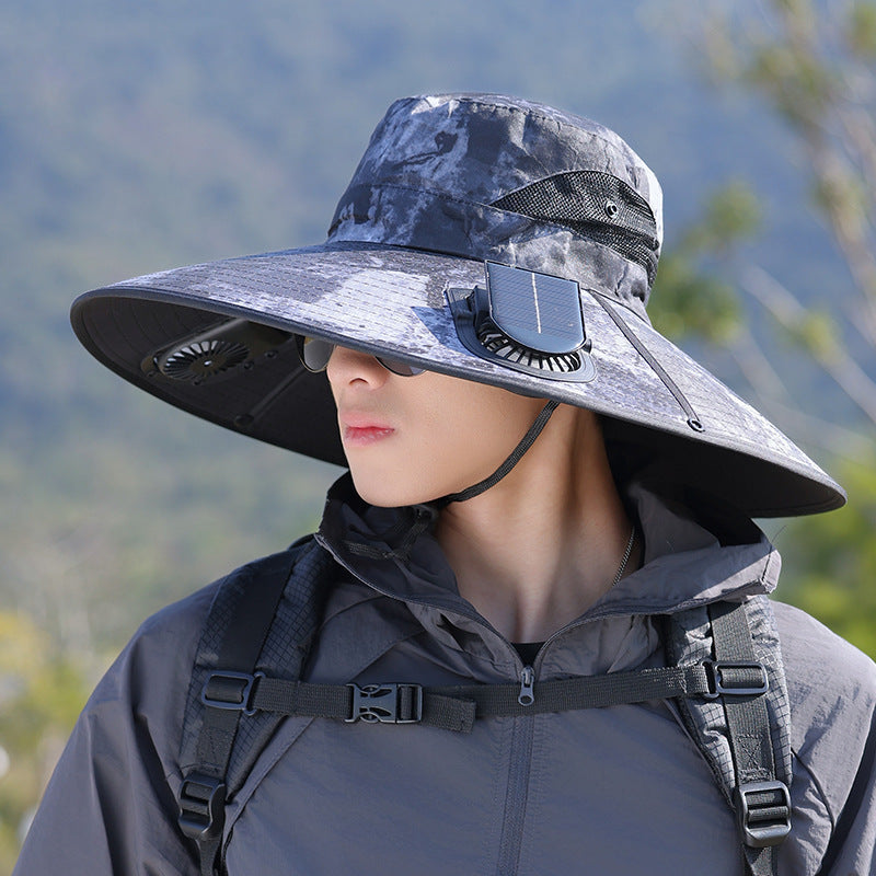 wide-brimmed outdoor sun hat with UV protection, breathable mesh, and adjustable chin strap Bowlift