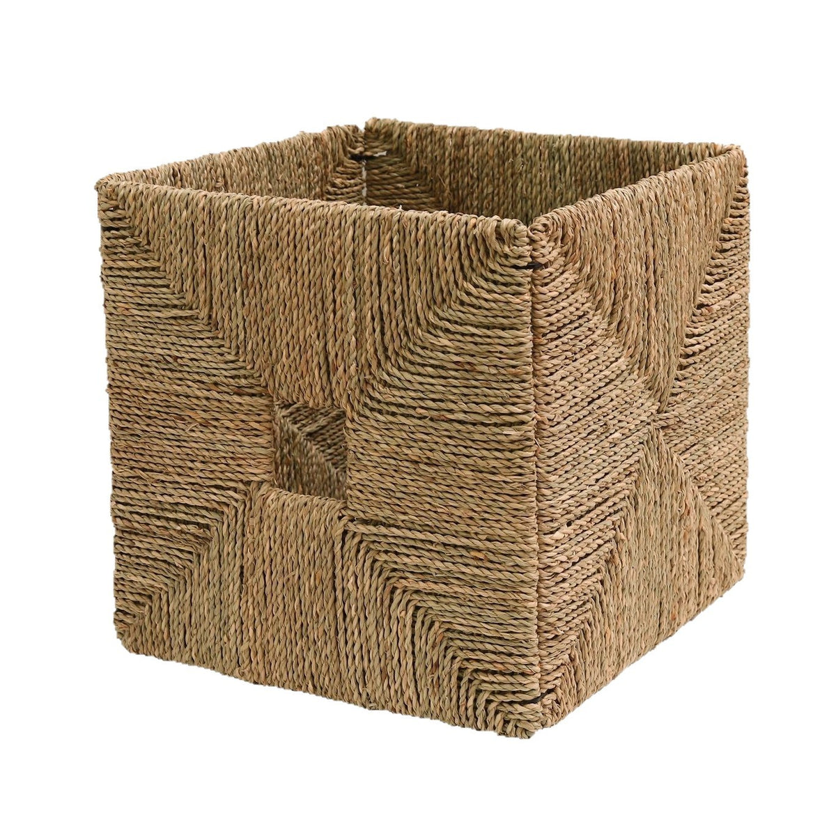 Rectangular Natural Fiber Storage Basket Acalora