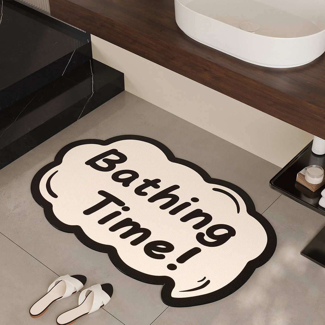 Cloud-Shaped Soft Bath Mat