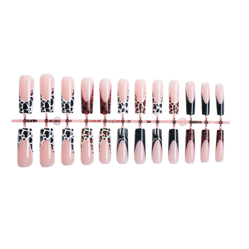 Artistic Patterned Press-On Nail Set Acalora