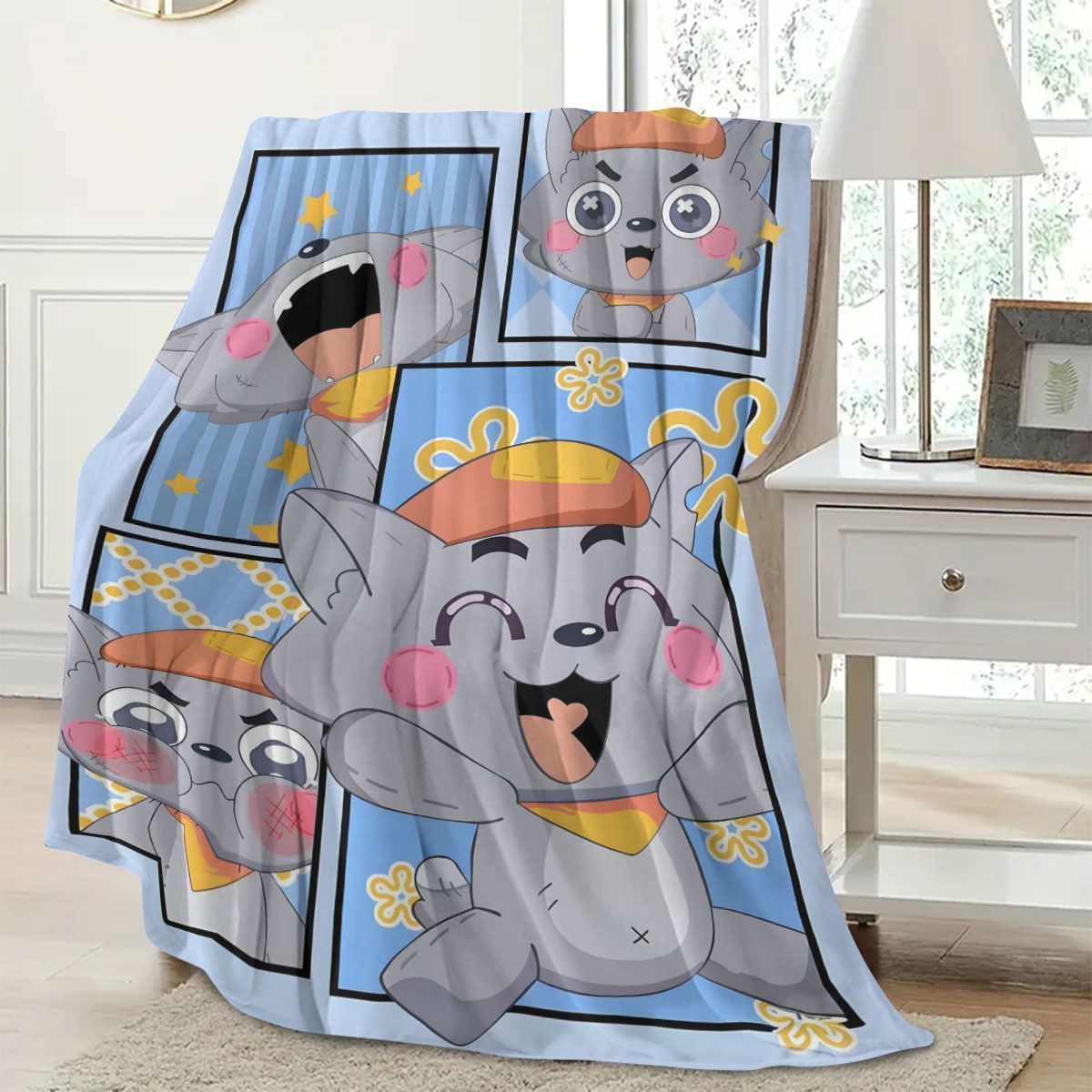 Cartoon Character Fleece Blanket
