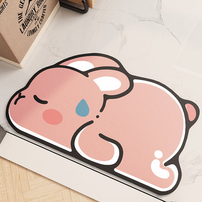 Cute Bunny Door Mat