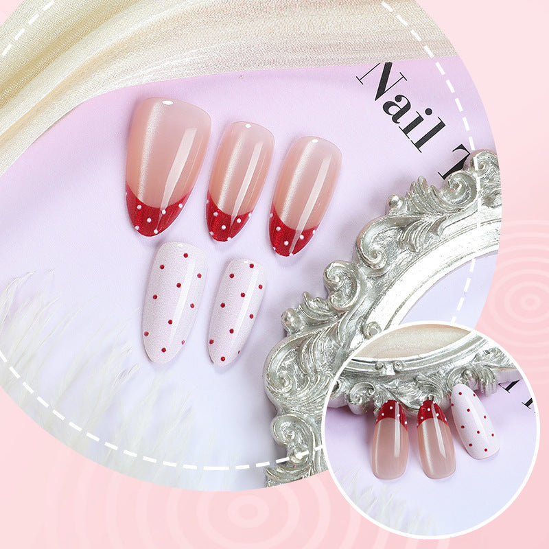 Playful Polka Dot Press-On Nail Set Acalora