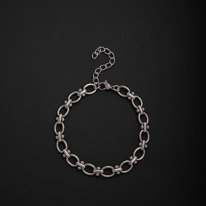 Elegant Geometric Link Bracelet Acalora