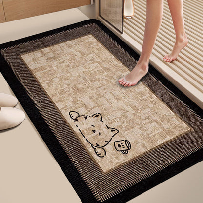 Plush Dog-Themed Bath Mat
