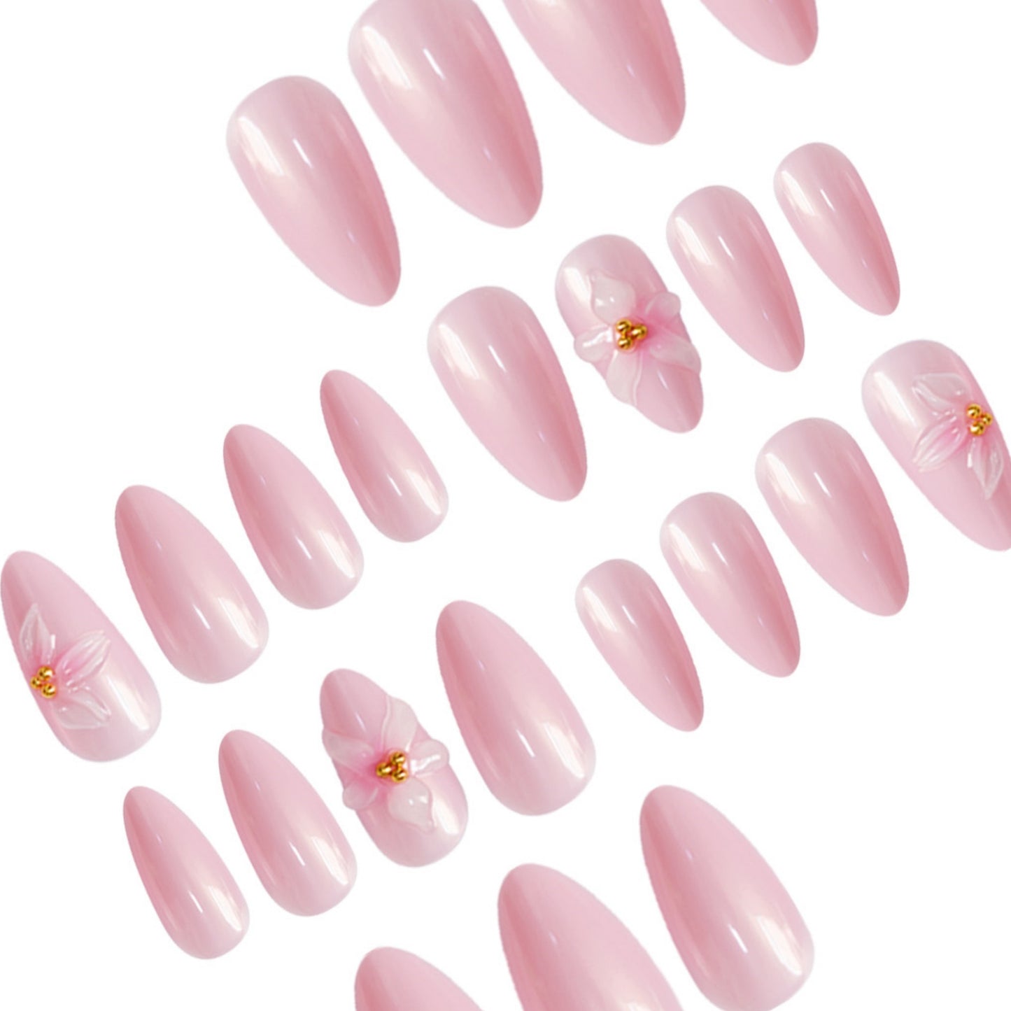 Elegant Floral Nail Art Acalora