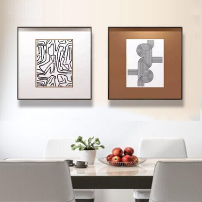 Abstract Line Art Frame Display