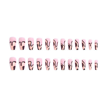 Nail set with elegant curved design Acalora
