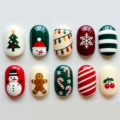 Festive Holiday Nail Art Set Acalora