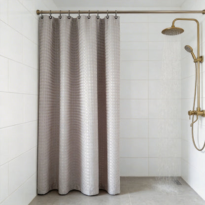 Textured Bathroom Shower Curtain