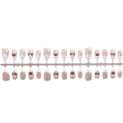 Charming Cherry-Themed Press-On Nail Set Acalora