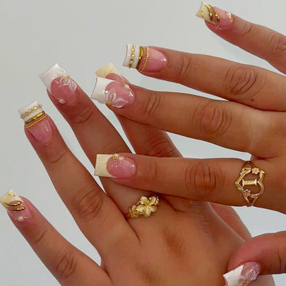 Floral Design Press-On Nails Kit Acalora