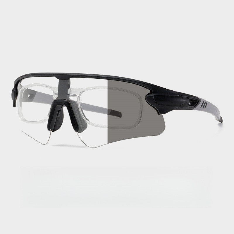 Unisex sporty high-performance sunglasses with aerodynamic design and adjustable nose pad Bowlift