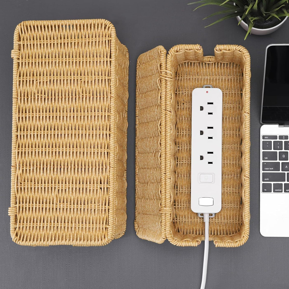 Practical Electronics Organizer Basket Acalora