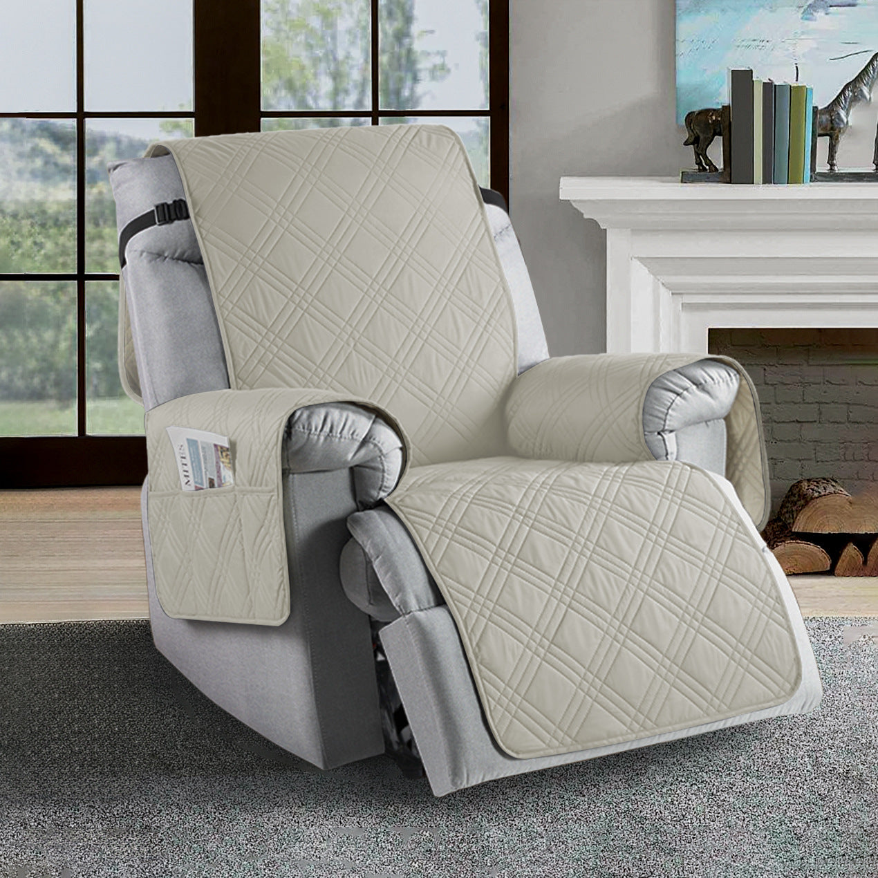 BowLift | Waterproof Recliner Slipcover | Durable Microfiber, Stain-Resistant & Universal Fit for Home Protection
